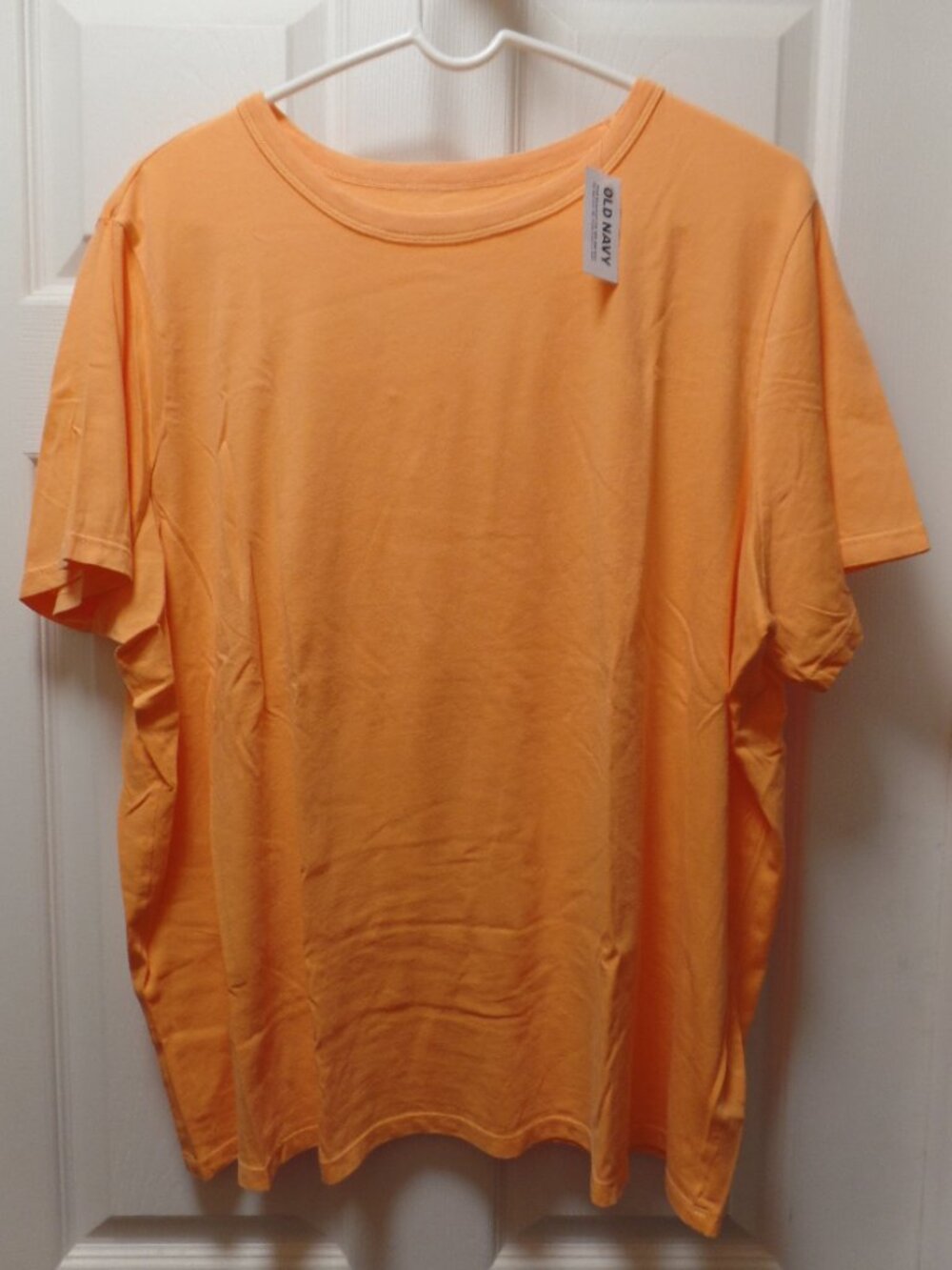 *NWT* Old Navy XXL TALL 20 18 Everywear 100% COTTON Tee Shirt Syrup PEACH Orange